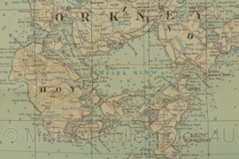 WO2 Duitse stafkaart Deutsche Heereskarte 1942 Schotland - 90 x 69 cm - origineel