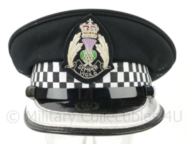 British Police officer cap voor hogere rangen met zilveren band Semper Vigilo - maat 58 - licht gebruikt - origineel