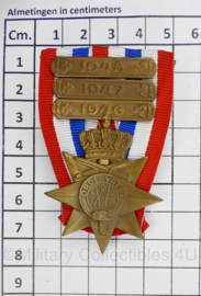 Ereteken voor orde en Vrede met gesp 1946 1947 1948 - 7,5 x 5 cm - origineel