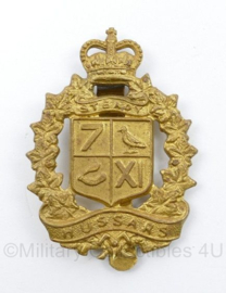 WW2 Canadian cap badge 7th 11th Hussars - 6 x 4 cm - origineel