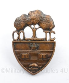 WW2 Canadian cap badge COTC University of Toronto Canada - 3 x 2 cm -  origineel