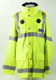 Britse Politie Police  POLICE STAFF fluor geel jack met portofoonhouders -  maat XL - origineel