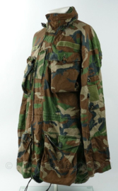 KL Korps Mariniers Smock jas woodland forest camo 88% katoen - windproof - maat 6080/9095-  gedragen - origineel
