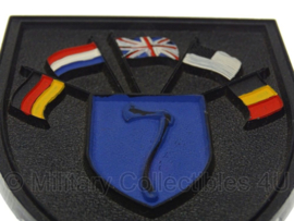 HQ NORTHAG Northern Army Group NSSE 1ste legerkorps wandbord - 11,5 x 9 cm - origineel