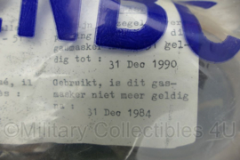 Belgische leger jaren 90 gasmasker met geseald NBC filter -  origineel