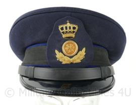 KL GLT platte pet met blauwe bies - maat 57½ - origineel