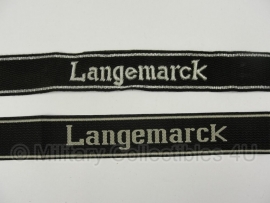 Cufftitle Langemarck - 27e SS Freiwilligen Panzergrenadier Division - BEVO of officier