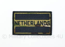 Netherlands embleem MTP Multicam met zwart - met klittenband - 8 x 5 cm