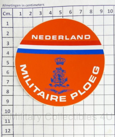 KL Nederlandse leger Militaire Ploeg Nederland sticker - diameter 9 cm - origineel