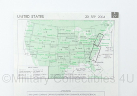 United States Flight Information IFR Enroute Low Altitude Map L27 L28 Bridgefort 2004 - 25 x 13 cm - origineel