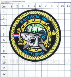 Nederlandse Politie Nautische ME Rotterdam embleem - met klittenband - diameter 9 cm