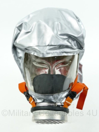 Emergency Escape eenmalig Gasmasker - zilver/oranje - NIEUW - origineel