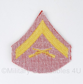 USMC US Marine Corps Lance Corporal mouwembleem ENKEL - 10 x 9 cm - origineel