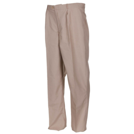 Officer khaki uniform broek - Buikomtrek 96 tm. 120 cm.  - nieuwstaat -  origineel