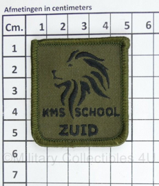 KL Nederlandse leger  KMS Zuid KMS School Zuid Koninklijke Militaire School borstembleem - met klittenband - 5 x 5 cm - origineel