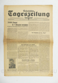 WO2 Duitse krant Frankische Tageszeitung nr. 54 4/5 maart 1944 - 47 x 32 cm - origineel