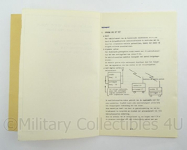 KMAR Marechaussee Instructieboekje Ontwerp bijlage VS 11-3 Radiotelefonieprocedure - afmeting 15 x 21 cm - origineel