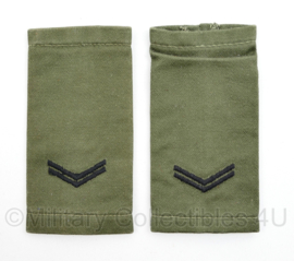 Korps Mariniers GVT epauletten rang Korporaal  - met naam achterop Sasabone -  origineel
