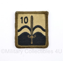 Defensie eenheid borst embleem  Nationaal Territoriaal Commando NTC 10 - met klittenband - 5,5 x 5 cm - origineel