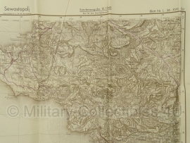 Duitse stafkaart Sonderausgabe 1940 -Sewastopolj L-36-XVII Ost -  98 x 89 cm.! - schaal 1:100000 - origineel