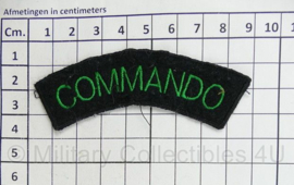 Commando shoulder title - 9 x 3 cm - origineel naoorlogs