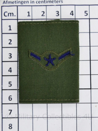 USAF US Air Force enkele epaulet  voor de borst van de Goretex jas - Rang Airman - 6 x 4 cm -  origineel