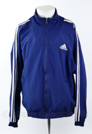 Defensie en Korps Mariniers Adidas instructeurs trainingjack blauw - vorig model - maat 40/42 - gedragen - origineel