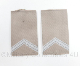 KL epauletten PAAR  Desert - rang Sergeant - 8 x 4,5 cm - origineel