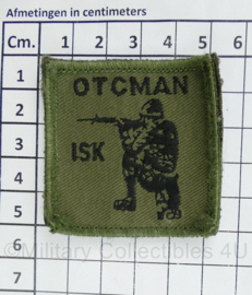 KL Nederlandse leger OTCMAN ISK Opleidings- en Trainingscentrum Manoeuvre borstembleem - met klittenband - 5 x 5 cm - origineel