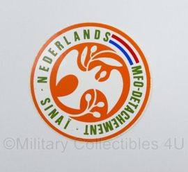 KMAR Koninklijke Marechaussee Nederlands MFO Detachement Sinai sticker - diameter 8 cm - origineel