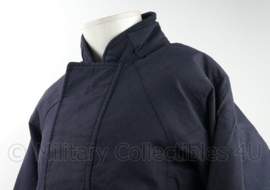 Britse Brandweerjas Donkerblauw met gele reflectie - maat Small Regular  - origineel