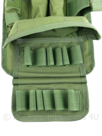 CIRAS Opbouwpaneel Olive Green MOLLE opbouwpaneel combi pat 3x noisegran 1x en shotguntas 2x10 patronen - nieuw - origineel