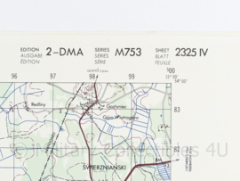 USA Defence mapping agency stafkaart Poland Pelczyce M753 2324II - 1 : 50.000 - 74 x 58 cm - origineel