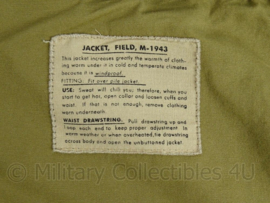WO2 US M43 field jacket verouderd - replica - Groen