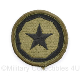 US Army Naoorlogs subdued embleem 9th Theater Command Support - diameter 5 cm - origineel