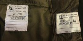 KL Nederlandse leger DT jas met broek voor 2000 - Majoor Luchtdoelartillerie - maat 47 - origineel