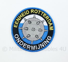 Nederlandse Politie Eenheid Rotterdam Ondermijning embleem - met klittenband - diameter 9 cm