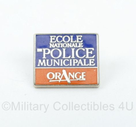 Franse politie École nationale de police municipale Orange speld - 2 x 1,5 cm - origineel