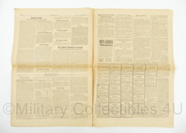 WO2 Duitse krant Frankische Tageszeitung nr. 23 31 januari 1944 - 47 x 32 cm - origineel