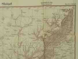 Duitse stafkaart Sonderausgabe 1940 - Nikolajeff L-36-V Ost -  98 x 89 cm.! - schaal 1:100000 - origineel