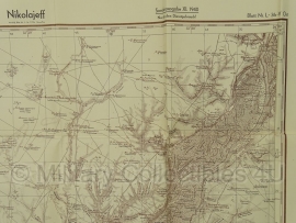 Duitse stafkaart Sonderausgabe 1940 - Nikolajeff L-36-V Ost -  98 x 89 cm.! - schaal 1:100000 - origineel