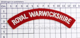 WO2 Brits paar shoulder Titles Royal Warwickshire - 13 x 2 cm - origineel