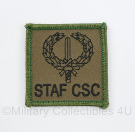 Defensie STAF CSC borstembleem - met klittenband - 5 x 5 cm - origineel