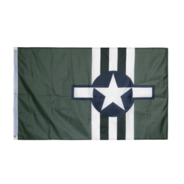 WO2 USAF Invasion Marks D-Day vlag - 100 x 150 cm - 100% polyester