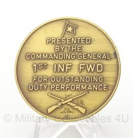1st infantry division "duty first" penning - origineel