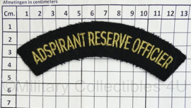 Koninklijke Marine enkele straatnaam Adspirant Reserve Officier - 13 x 3 cm - origineel