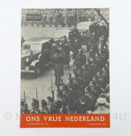 Tijdschrift Ons Vrije Nederland 5e jaargang No 26 - 1 december 1945 origineel