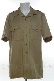 Koninklijke Marine dik khaki overhemd korte mouw - ongedragen - halsmaat 40  - origineel