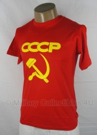 T shirt CCCP USSR - rood/ geel