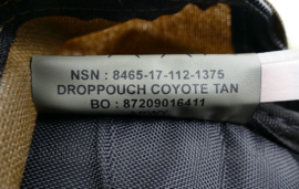 Defensie Droppouch Coyote Tan - NIEUW - 26,5 x 20 x 8 cm - origineel
